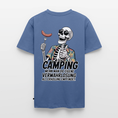 Camping Verwahrlosung - Herren Camping T-Shirt - Taubenblau