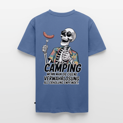 Camping Verwahrlosung - Herren Camping T-Shirt - Taubenblau