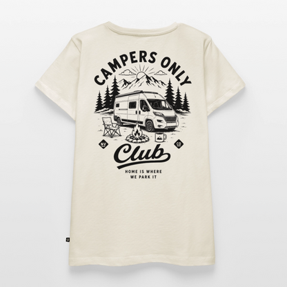 Campers Only Club - Herren Camping T-Shirt - Van - Naturweiß
