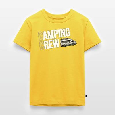 Vanlife Camping Crew - Kinder Camping T-Shirt - Sonnengelb