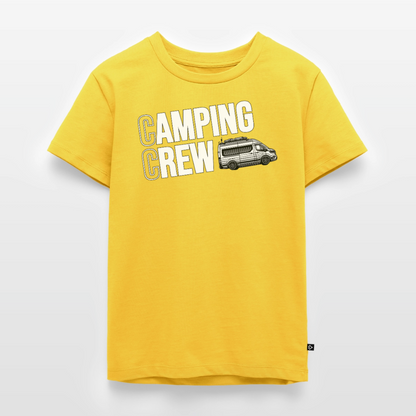 Vanlife Camping Crew - Kinder Camping T-Shirt - Sonnengelb