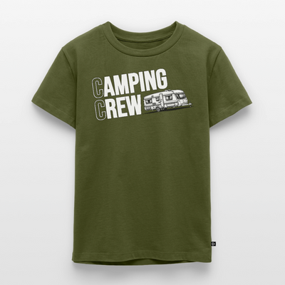 Wohnwagen Camping Crew - Kinder Camping T-Shirt - Khaki