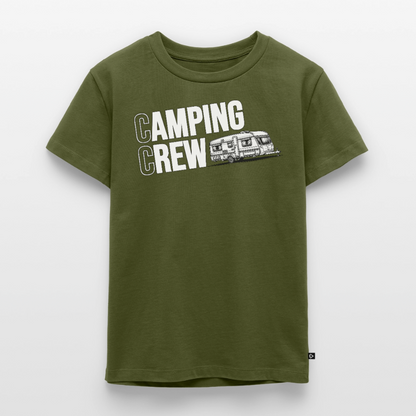 Wohnwagen Camping Crew - Kinder Camping T-Shirt - Khaki