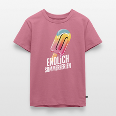 Endlich Sommerferien - Kinder Camping T-Shirt - Mauve