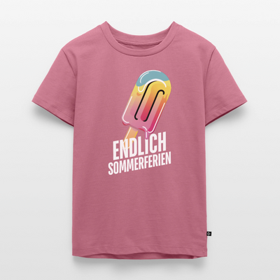 Endlich Sommerferien - Kinder Camping T-Shirt - Mauve