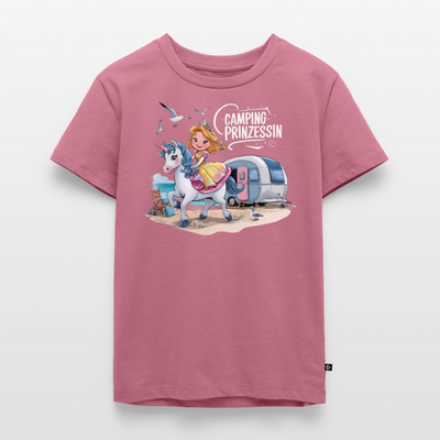 Camping Prinzessin - Kinder Camping T-Shirt - Mauve