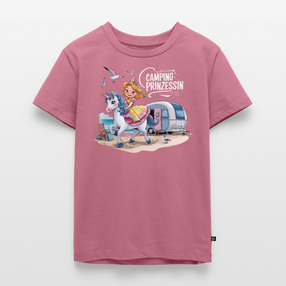 Camping Prinzessin - Kinder Camping T-Shirt - Mauve