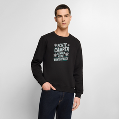 Camper ohne Winterpause - Herren Camping Sweatshirt - Schwarz