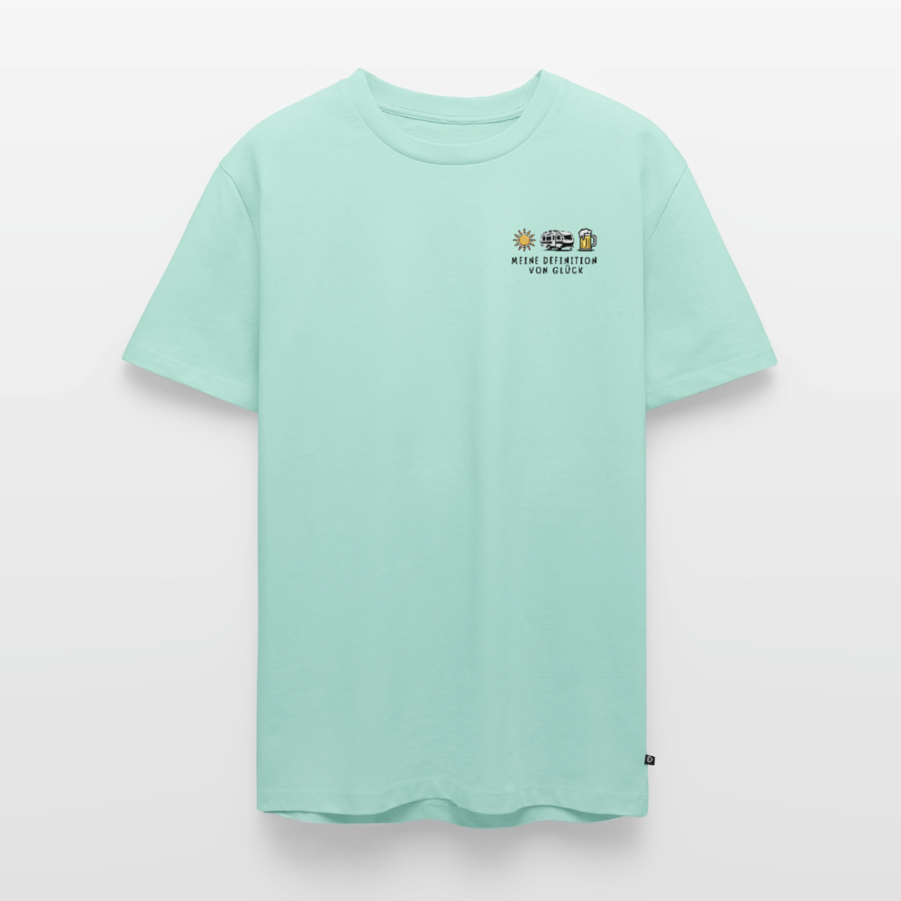 Definition von Glück - Herren Camping T-Shirt - Wohnwagen