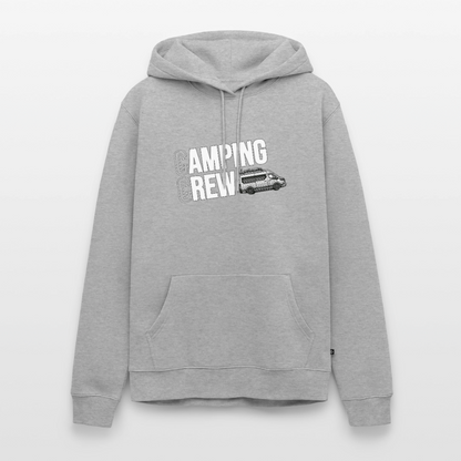 Vanlife Camping Crew - Herren Camping Hoodie - Grau meliert