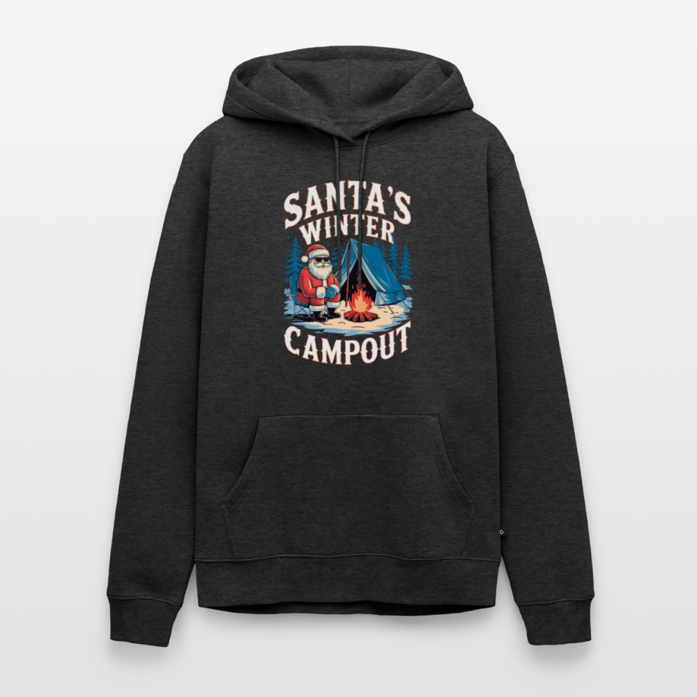 Santas Campout - Herren Camping Hoodie - Anthrazit meliert