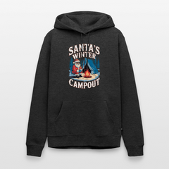 Santas Campout - Herren Camping Hoodie - Anthrazit meliert