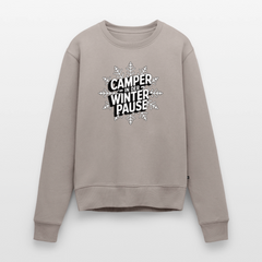 Camper in Winterpause - Damen Camping Sweatshirt - Taupe