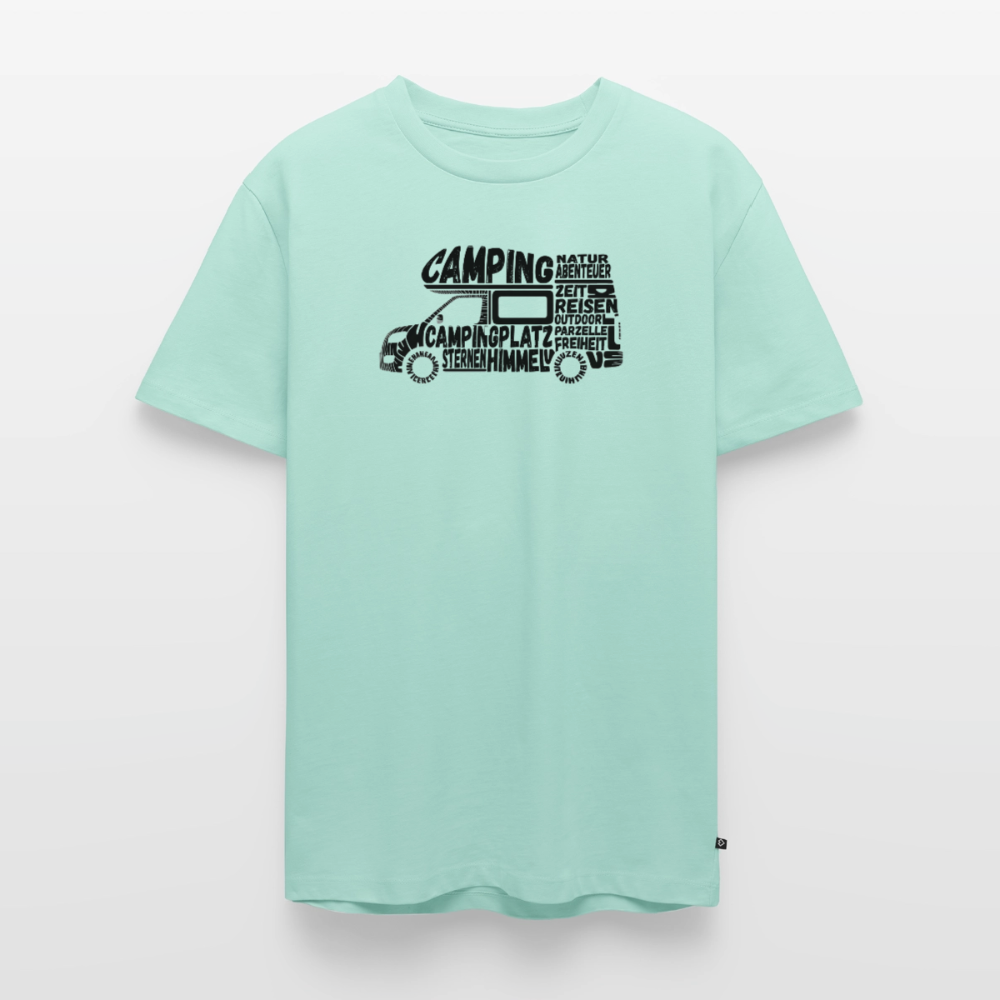 Camping Typografie - Herren Camping T-Shirt - Mint 