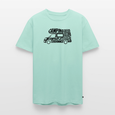 Camping Typografie - Herren Camping T-Shirt - Mint 