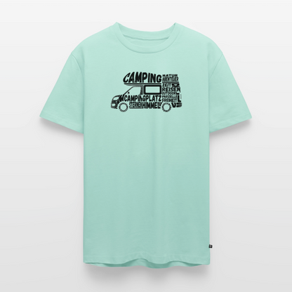 Camping Typografie - Herren Camping T-Shirt - Mint 