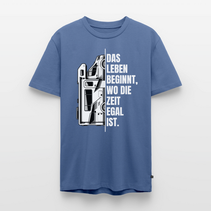Camping ist Zeitlos - Herren Camping T-Shirt - Wohnmobil - Taubenblau