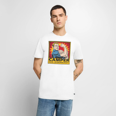 Starke Camper- Herren Camping T-Shirt - Weiß