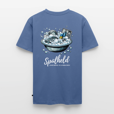 Camping Spülheld - Herren Camping T-Shirt - Taubenblau