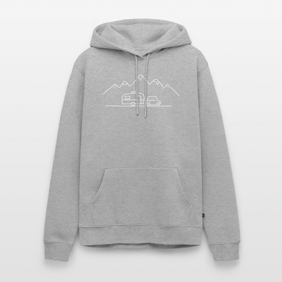 Keep it simple - Herren Camping Hoodie - Grau meliert