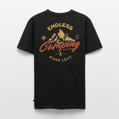 Endless Camping - Herren Camping T-Shirt - Schwarz