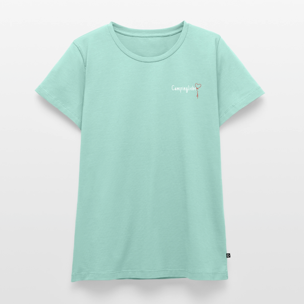 Campingliebe Ballon - Damen Camping T-Shirt - Mint 