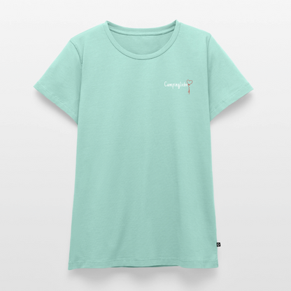 Campingliebe Ballon - Damen Camping T-Shirt - Mint 