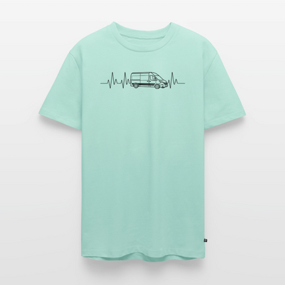 Herzschlag EKG Vanlife - Herren Camping T-Shirt - Mint 