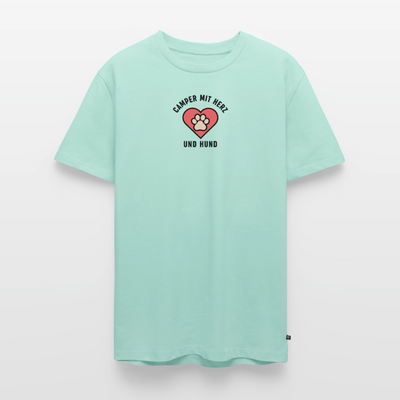 Herz und Hund - Herren Camping T-Shirt - Mint 