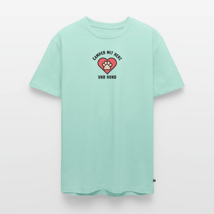 Herz und Hund - Herren Camping T-Shirt - Mint 