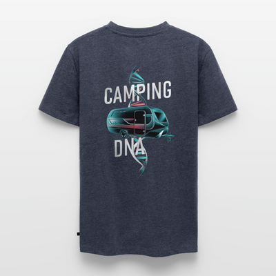 Wohnwagen Camping DNA - Herren Camping T-Shirt - Jeansblau 