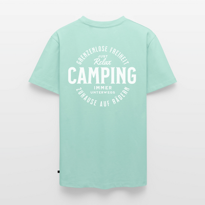 Grenzenlose Freiheit - Herren Camping T-Shirt - Mint 