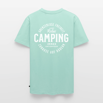 Grenzenlose Freiheit - Herren Camping T-Shirt - Mint 