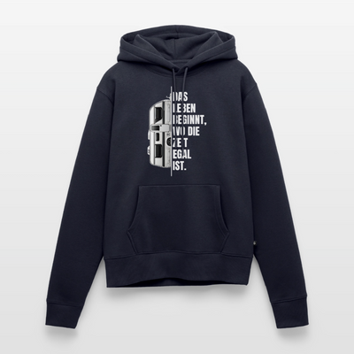 SPOD - Camping ist Zeitlos - Damen Camping Hoodie - Wohnwagen - Navy