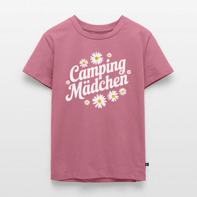 Camping Mädchen - Kinder Camping T-Shirt - Mauve
