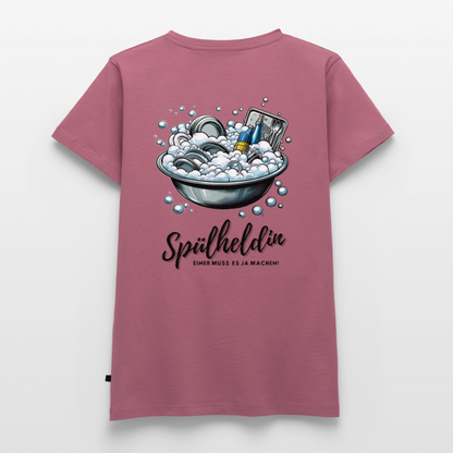 Spülheldin - Damen Camping T-Shirt - Mauve
