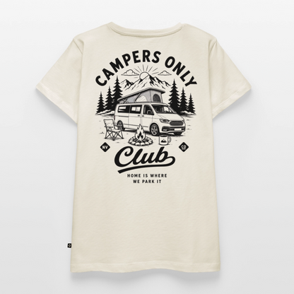 Campers Only Club - Herren Camping T-Shirt - Bulli - Naturweiß
