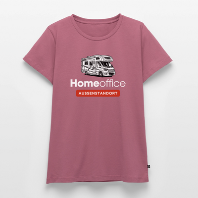 Wohnmobil Homeoffice - Damen Camping T-Shirt - Mauve