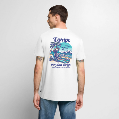 Campe Jetzt - Herren Camping T-Shirt - Weiß