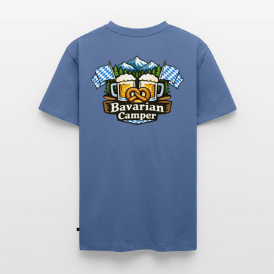 Bavarian Camper - Herren Camping T-Shirt - Taubenblau