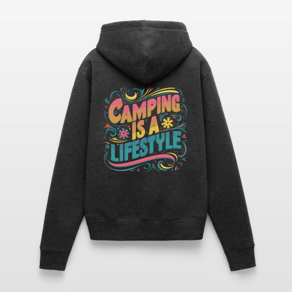 SPOD - My Lifestyle - Damen Camping Hoodie - Anthrazit meliert