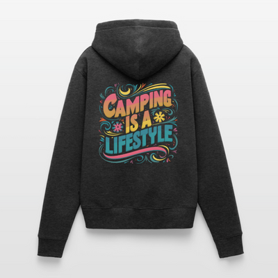 My Lifestyle - Damen Camping Hoodie - Anthrazit meliert