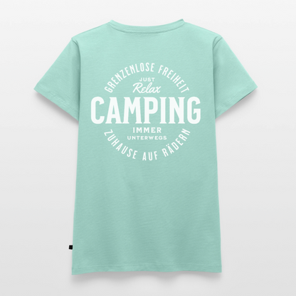 Grenzenlose Freiheit - Damen Camping T-Shirt - Mint 