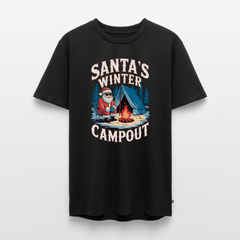 Santas Campout - Herren Camping T-Shirt - Schwarz