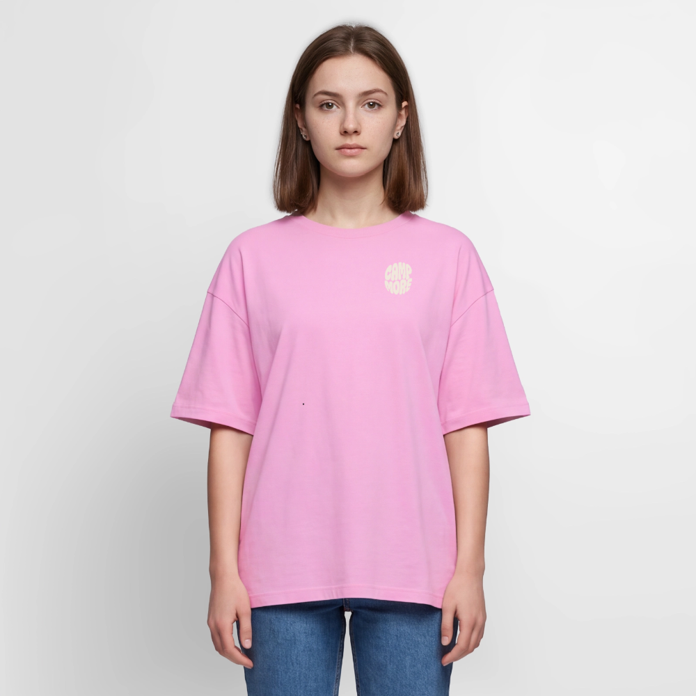 Camp More - Oversized Unisex T-Shirt - Verwaschenes Rosa