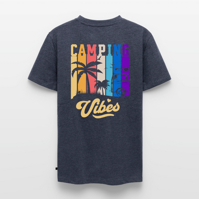 Camping Vibes - HerrenCamping T-Shirt - Jeansblau 