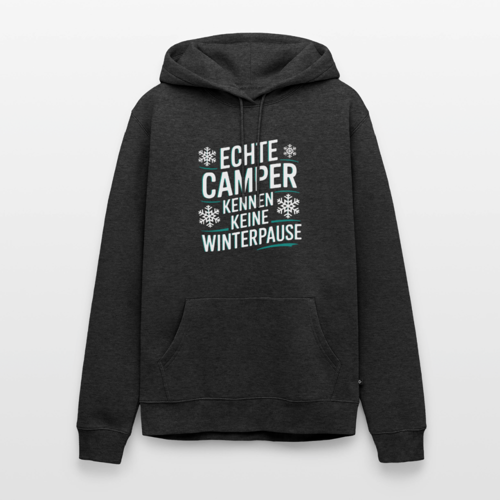 Camper ohne Winterpause - Herren Camping Hoodie - Anthrazit meliert