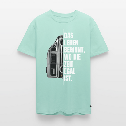 Camping ist Zeitlos - Herren Camping T-Shirt - Vanlife - Mint 