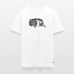 Camping Typografie - Wohnwagen - Herren Camping T-Shirt - Weiß