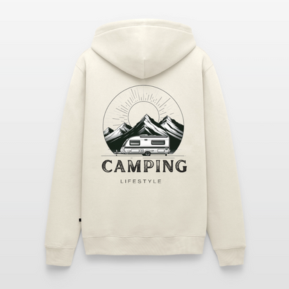 Camping Lifestyle - Herren Camping Hoodie - Naturweiß